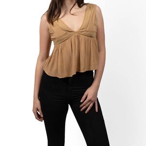 Melrose Place Tops Tan – Stylish and Versatile Design Womens Size S